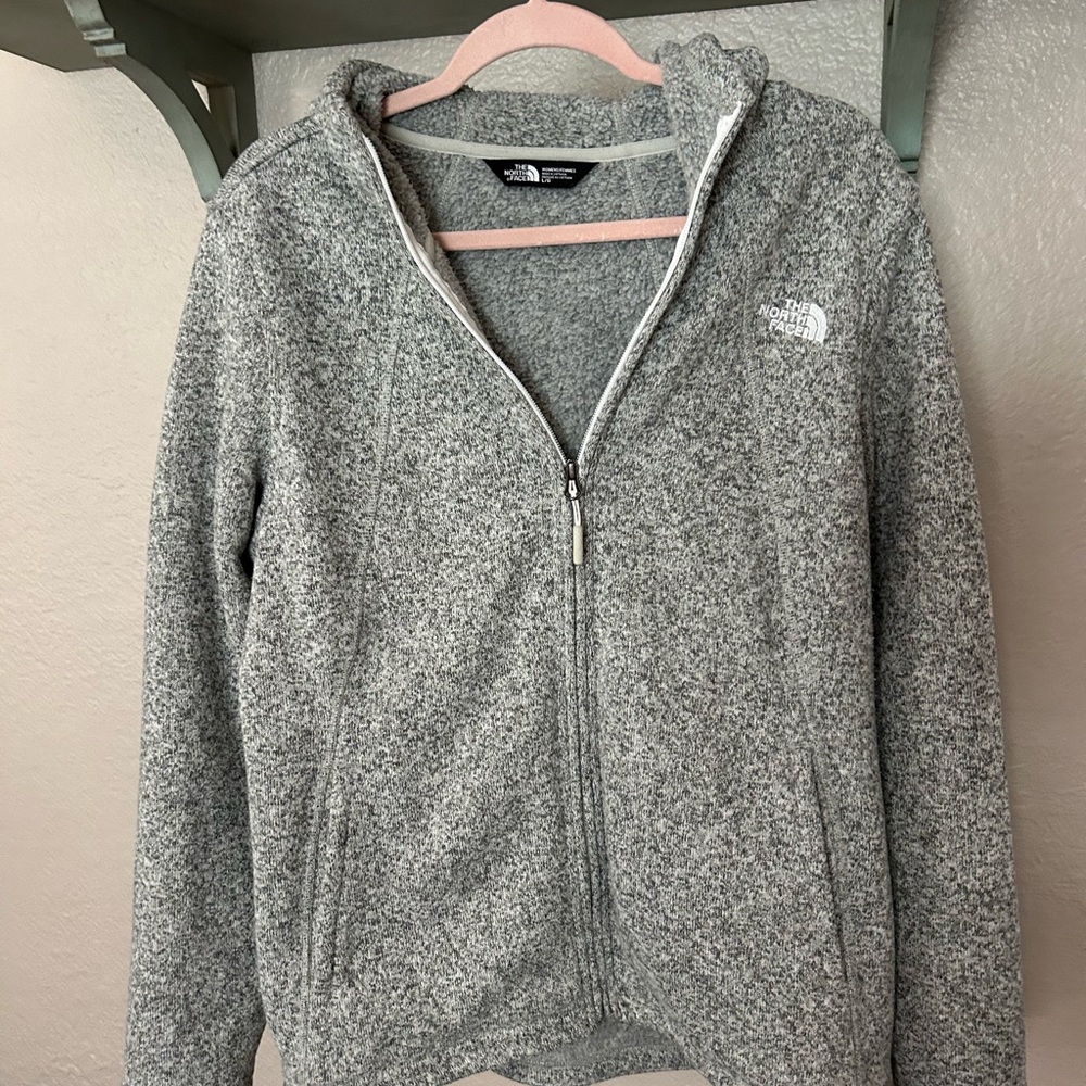 The North Face Heathered Gray Fleece Jacket